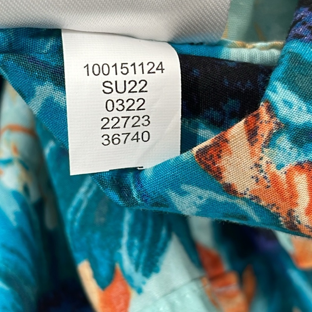 INC INTERNATIONAL CONCEPTS Island Breeze Sunflower Print Blue Coast Combo Shirt - Picture 11 of 11